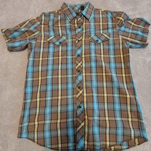 3/$15 Men'sMicros Short Sleeve Pearl Snap Shirt